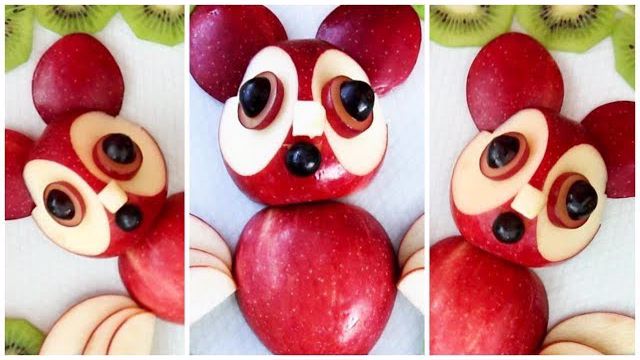 ایده تزیین و میوه آرایی با سیب قرمز در چند دقیقه