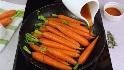 طرز تهیه خوراک هویج کاراملی شده بسیار ساده