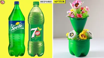10 ایده کاردستی با بطری پلاستیکی برای دکوراسیون