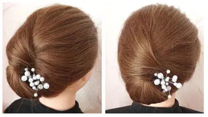 آموزش مدل مو برای مبتدیان - یک شینیون ساده و شیک برای موهای کوتاه
