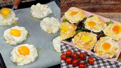طرز تهیه تخم مرغ ابری سریع و آسان و شیک