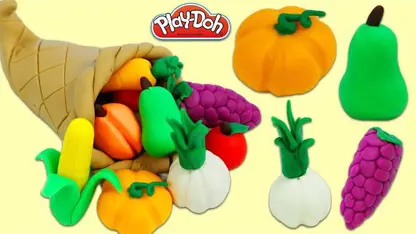 خمیر بازی کودکان ساخت - میوه و سبزیجات برای سرگرمی