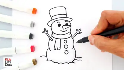 کودکان یه آدم برفی ساده در یک نگاه