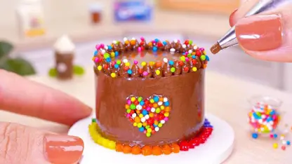 ترفند آشپزی مینیاتوری کیک - طرز تهیه کیک نوتلا کوچک
