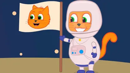 کارتون خانواده گربه این داستان - پرچم فضانورد