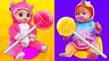 سرگرمی دخترانه - تغذیه عروسک نوزاد برای کودکان