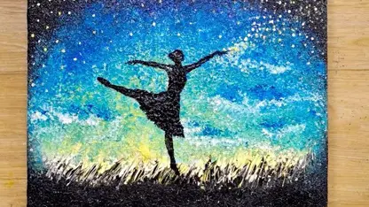 اموزش نقاشی با تکنیک الومینیوم " رقص با ستارگان"