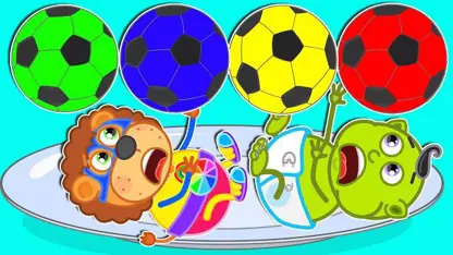 کارتون خانواده شیر این داستان - فوتبال و میوه رنگی