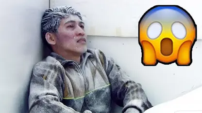 دوربین مخفی خنده دار - مرد یخ زده پیدا شد!