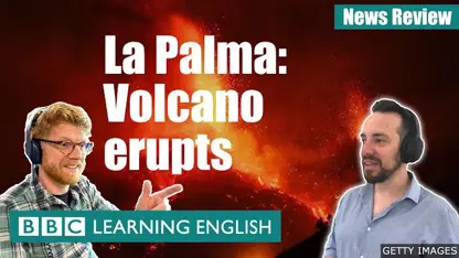 آموزش زبان انگلیسی - فوران آتشفشان در یک ویدیو