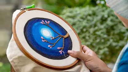 گلدوزی با دست - نقاشی روی پارچه در یک نگاه