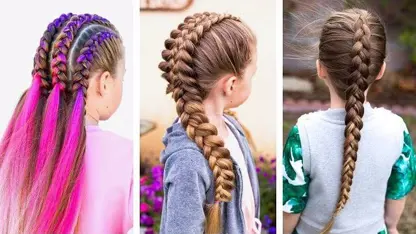 اموزش چند مدل بافت موی زیبا برای دختر بچه ها