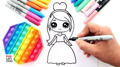 آموزش نقاشی به کودکان - پاپ ایت گریل با رنگ آمیزی