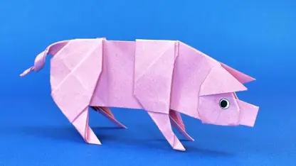 آموزش اوریگامی ساخت "خوک بامزه" در چند دقیقه