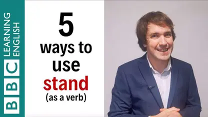 آموزش زبان انگلیسی - 'stand' به عنوان فعل در یک ویدیو