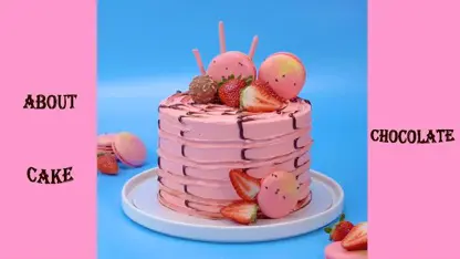 تزیین کیک صورتی برای مهمانی در یک نگاه
