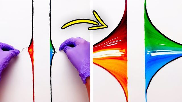 10 تکنیک نقاشی و رنگ امیزی در خانه برای تمام سنین