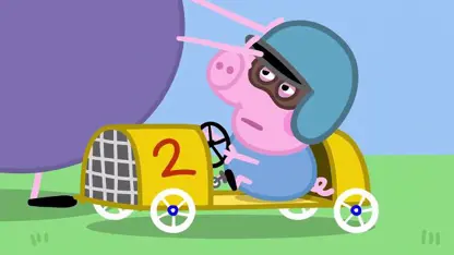 کارتون پپاپیگ این داستان - یک ماشین مسابقه می گیرد! 🐷🚗!