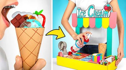ترفند کاردستی - بستنی رنگارنگ برای سرگرمی